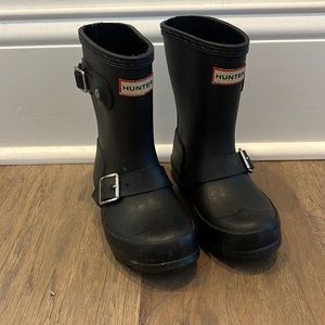 Hunter biker rain boots
